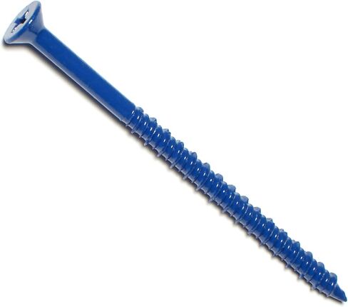 014973162191 Phillips Flat Masonry Screws, 1/4 x 2-3/4, Piece-10, blue in Saudi Arabia