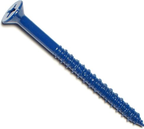 014973162191 Phillips Flat Masonry Screws, 1/4 x 2-3/4, Piece-10, blue in Saudi Arabia