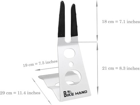 حامل وقوف السيارات من الفولاذ الصلب للدراجة من BIKEHAND، أسود، قاعدة عريضة 11 بوصة، يناسب دراجات 26-700c in Saudi Arabia