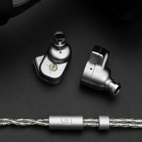 شاشات HiFiGo TANCHJlM 4U DMT-4Ultra داخل الأذن، سماعات أذن IEM للمحرك الديناميكي بغرفة مزدوجة مع نظام فلتر دائرة قابل للتعديل بأربعة مستويات (4U) in Saudi Arabia