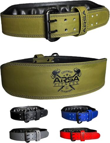 Premium Leather 9MM Thickness Weightlifting Belt for Men and Women, Reducing Back Strain, Crossfit, Bodybuilding, Powerlifting, and Strength Training in Saudi Arabia