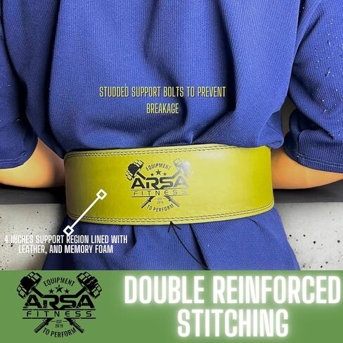 Premium Leather 9MM Thickness Weightlifting Belt for Men and Women, Reducing Back Strain, Crossfit, Bodybuilding, Powerlifting, and Strength Training in Saudi Arabia