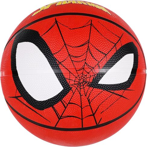 Marvel Spider-Man Basketball Size 6, Spider-Man Face Indoor and Outdoor Game Youth Sports Ball for Boys and Girls, Red in Saudi Arabia
