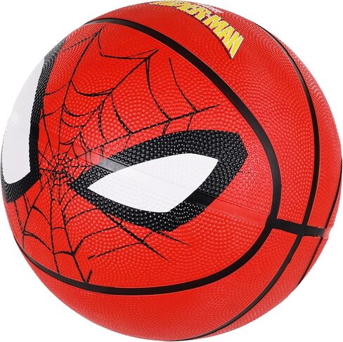 Marvel Spider-Man Basketball Size 6, Spider-Man Face Indoor and Outdoor Game Youth Sports Ball for Boys and Girls, Red in Saudi Arabia