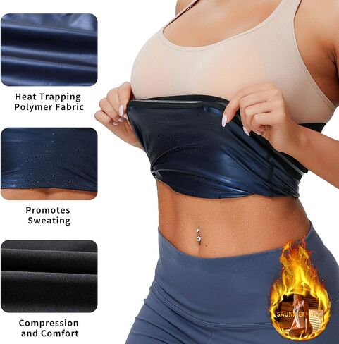 Sauna Sweat Waist Trainer Vest for Women Waist Trimmer Sauna Vest Sweat Tank Top Shaper Sauna Suit in Saudi Arabia