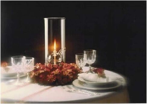 Glass Oil fire Warm Light Borosilicate Includes Bliss Suspended Hurricane Candle Holder Sleeve Birthday Lamp (9 inch) in Saudi Arabia