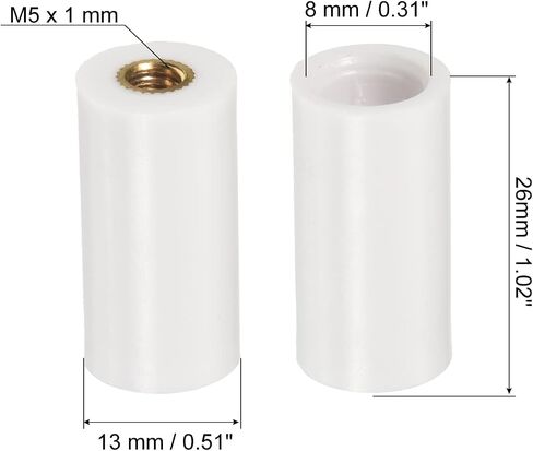 PATIKIL Pool Cue Ferrules, Snooker Billiard Cue Tips Ferrules Screw-on Pool Stick Tips in Saudi Arabia