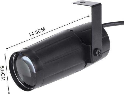 Lixada Pinspot Light 5W LED Spot Stage Lights Mini Beam Track الإضاءة لاعبا اساسيا للعائلة والحفلات المنزلية الديكور بار نادي حانة DJ عرض حفل زفاف - أبيض in Saudi Arabia