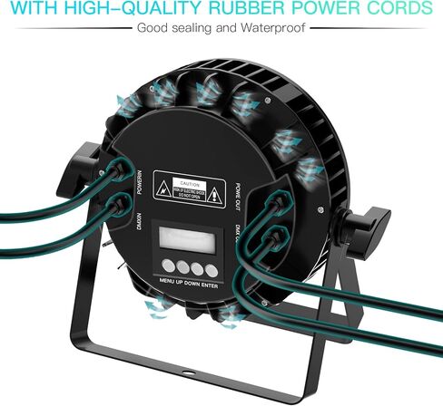 أضواء المسرح RGBW LED Par Light فائقة السطوع 18X10W IP65 مقاومة للماء عن بعد وDMX الصوت المنشط التشغيل التلقائي Uplights لحفلات الزفاف في الهواء الطلق وأعياد الميلاد وعروض الموسيقى وحفلات الرقص وإضاءة المسرح (حزمة واحدة) in Saudi Arabia