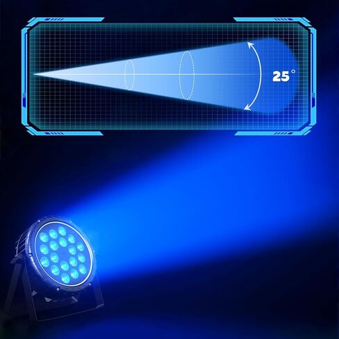 أضواء المسرح RGBW LED Par Light فائقة السطوع 18X10W IP65 مقاومة للماء عن بعد وDMX الصوت المنشط التشغيل التلقائي Uplights لحفلات الزفاف في الهواء الطلق وأعياد الميلاد وعروض الموسيقى وحفلات الرقص وإضاءة المسرح (حزمة واحدة) in Saudi Arabia
