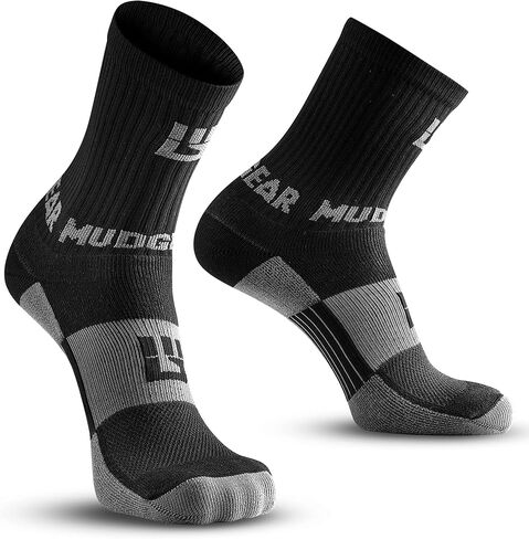 Crew Length Hiking Socks - Mid-Calf Trekking Socks - Non-Wool Wilderness Hiking Socks - Men and Women - 2-Pack in Saudi Arabia