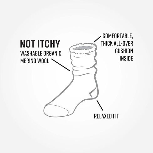 Maggie's Organic Merino Wool Snuggle Socks - Thermal Warm Socks for Women and Men - Holiday Wool Cozy Socks for Winter Season in Saudi Arabia