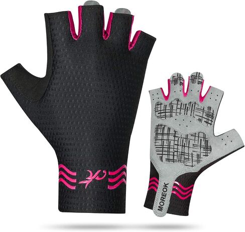 قفازات MOREOK للرجال لركوب الدراجات، قفازات نصف إصبع لركوب الدراجات MTB DH Road Bike Gloves جل وسادة ممتصة للصدمات ومضادة للانزلاق قابلة للتنفس قفازات دراجة نارية جبلية للجنسين والنساء in Saudi Arabia