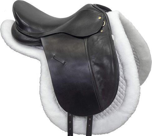 Derby Originals Shaped Wither Relief Dressage English Saddle Pad with Fleece Edging and Contoured Design in Saudi Arabia