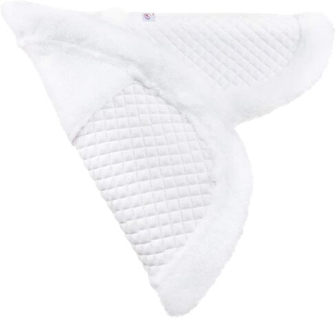 Derby Originals Shaped Wither Relief Dressage English Saddle Pad with Fleece Edging and Contoured Design in Saudi Arabia