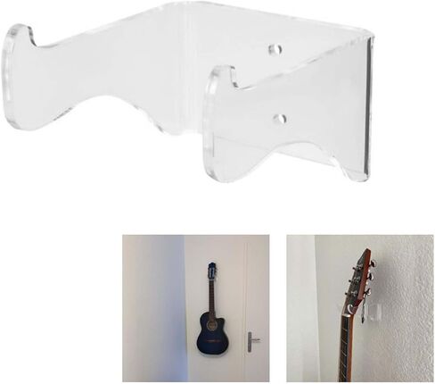 1 set Collection Metal Ukulele Rack Racks for Display Shop Wall Mounted Guitar Mount Store Bass Holder Electric Acrylic Acoustic Hanger of Stand Transparent Home Organier Hook in Kuwait