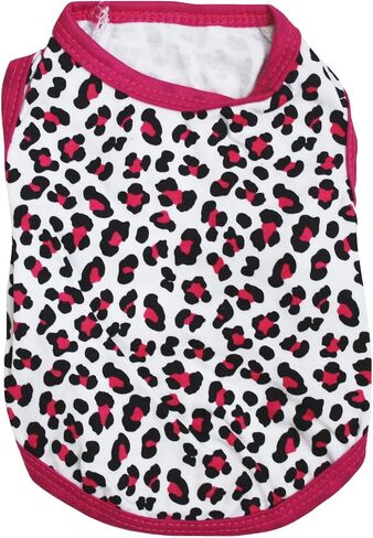 Petitebella Leopard Print Puppy Dog Shirt (Brown, Medium) in Saudi Arabia