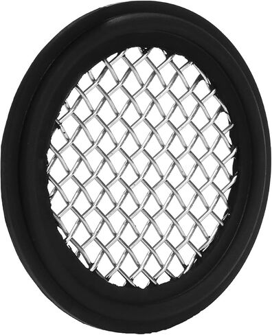 DERNORD 2 Pack 1.5" Sanitary Tri-Clamp Gasket Buna-N (NBR) w/Stainless Bonded Type Screen 10 Mesh in Saudi Arabia