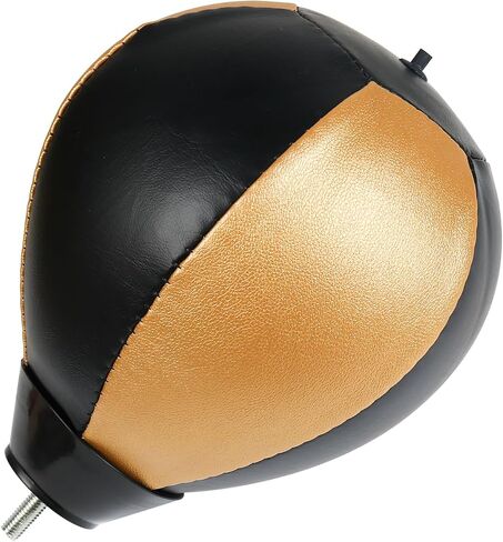 Universal Thick Leather Boxing Speed Ball Universal 8mm Screw -Black Golden in Saudi Arabia
