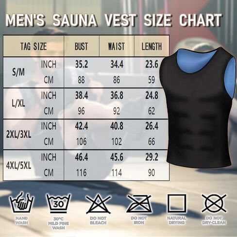 Sauna Vest for Men Waist Trainer,Sleeveless Sauna Suit for Men Weight Loss,Sauna Shirt for Men Compression Tank Top in Saudi Arabia