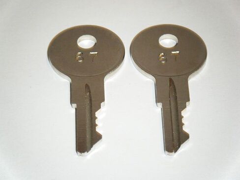 Ilco 2 Keys for Johnson Evinrude Force outboard marine Keys Cut boats using key Codes 51-67 (67) in Saudi Arabia