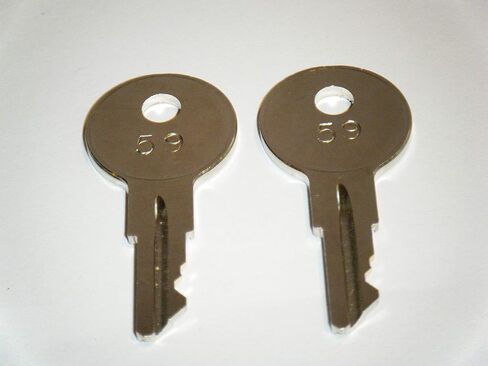 Ilco 2 Keys for Johnson Evinrude Force outboard marine Keys Cut boats using key Codes 51-67 (67) in Saudi Arabia