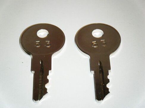Ilco 2 Keys for Johnson Evinrude Force outboard marine Keys Cut boats using key Codes 51-67 (67) in Saudi Arabia