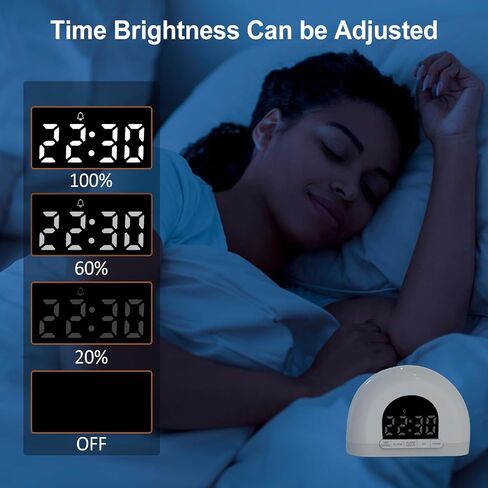Sunrise Alarm Clock,Simulated Sunrise Ambient Lighting,Alarm Clocks for Bedrooms,Kids Alarm Clock,Alarm Clock for Kids in Saudi Arabia