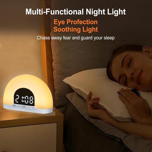 Sunrise Alarm Clock,Simulated Sunrise Ambient Lighting,Alarm Clocks for Bedrooms,Kids Alarm Clock,Alarm Clock for Kids in Saudi Arabia