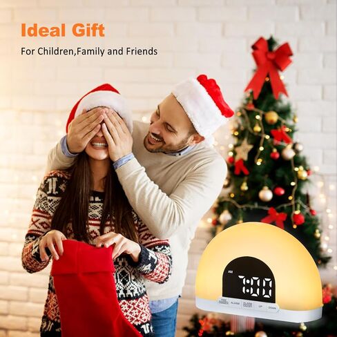 Sunrise Alarm Clock,Simulated Sunrise Ambient Lighting,Alarm Clocks for Bedrooms,Kids Alarm Clock,Alarm Clock for Kids in Saudi Arabia