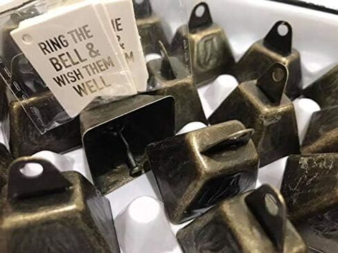 48 Ring The Bells Wish Them Well Wedding Mini Kissing Cowbells Reception Party Favors in Kuwait
