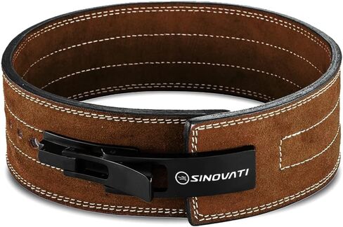 Weight-lifting belt for men with lever buckle, gym belt for women, lever belt of genuine leather, heavy duty deadlift belt / squat belt for Powerlifting Strength Training Bodybuilding, 8.5cm / 10cm Height in Saudi Arabia