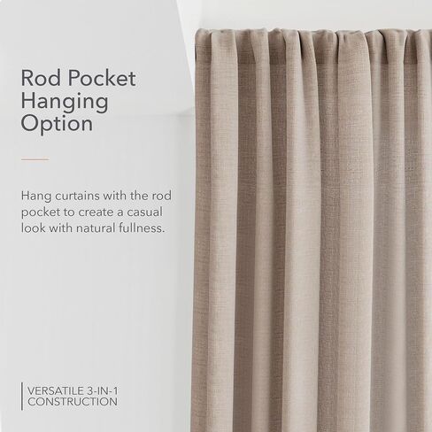 Sunbrella Taylor Light Filtering Curtains | 50 in. W X 84 in. L | White | Fade Proof Drapes with UV Protection | Versatile Hanging Options for Home Decor | Single Curtain Panel in Saudi Arabia