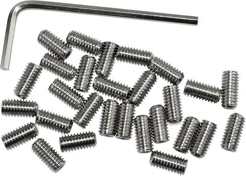 30Pcs Socket Set Screws #10-32 x 1/4 inch Stainless Steel Allen Head Hexagon Screws with Hex Key Wrench in Saudi Arabia