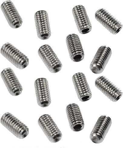 30Pcs Socket Set Screws #10-32 x 1/4 inch Stainless Steel Allen Head Hexagon Screws with Hex Key Wrench in Saudi Arabia