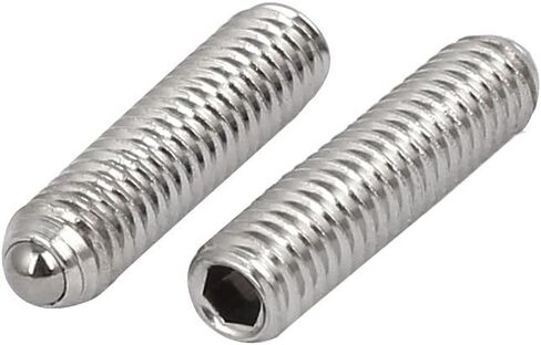 uxcell M4x16mm 304 Stainless Steel Spring Hex Socket Ball Point Grub Set Screws 10pcs in Saudi Arabia