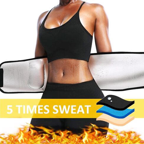 Waist Trainer For Women,Sauna Suit Waist Trimmer Women Sweet Slimming Belt stomach fat burner Lower Belly Plus Size in Kuwait
