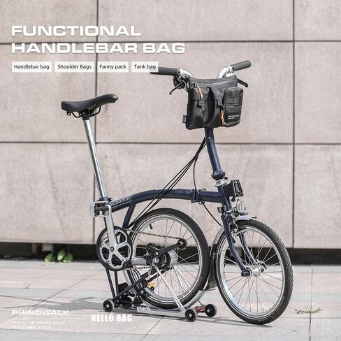 Rhinowalk Bike Handlebar Bag Bicycle Front Bag Bike Handle Bag Shoulder Bag Stylish (Blue) in Saudi Arabia