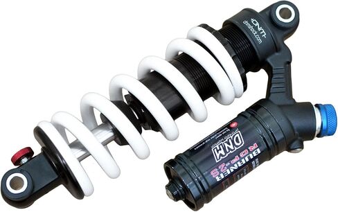 DNM BURNER-RCP2S MTB DH صدمة خلفية للدراجة 190 مم 550 رطل، زنبرك ملفوف أبيض، ST1945-W in Saudi Arabia