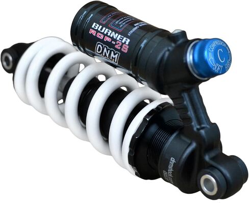 DNM BURNER-RCP2S MTB DH صدمة خلفية للدراجة 190 مم 550 رطل، زنبرك ملفوف أبيض، ST1945-W in Saudi Arabia