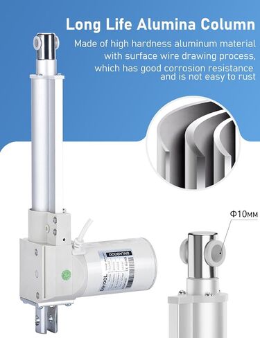 DIHOOL طقم المحرك الخطي 24 فولت 6 "بوصة 3.3 مللي متر/ثانية 8000N 1700lb موتور تيار مباشر محركات الحركة الخطية الكهربائية in Kuwait