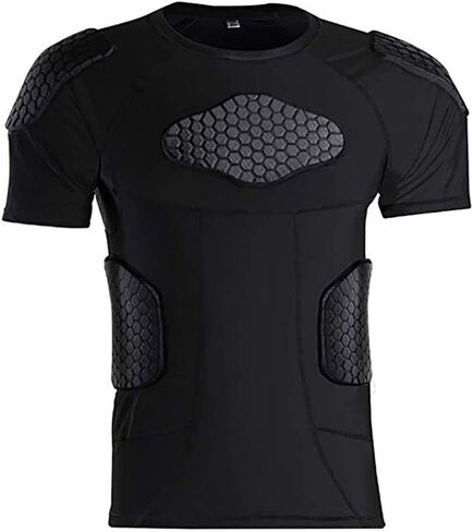 Men's Padded Football Protective Gear Set Training Suit for Soccer Basketball Paintball Rib Protector in Saudi Arabia