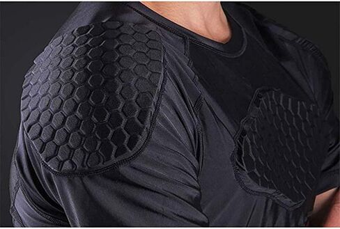 Men's Padded Football Protective Gear Set Training Suit for Soccer Basketball Paintball Rib Protector in Saudi Arabia