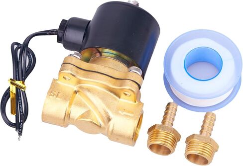 1/2 NPT 110V AC 2 Position 2 Way صمام الملف اللولبي الكهربائي النحاسي المغلق عادة للمياه والهواء والديزل 2W160-15 in Kuwait