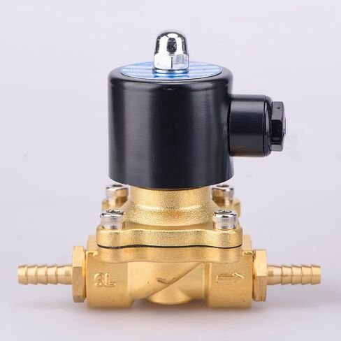 1/2 NPT 110V AC 2 Position 2 Way صمام الملف اللولبي الكهربائي النحاسي المغلق عادة للمياه والهواء والديزل 2W160-15 in Kuwait