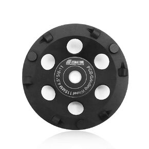 SHDIATOOL 5 Inch PCD Grinding Cup Wheel for Remove Epoxy Glue Mastic Paint and Concrete Floor Surface Coating 5/8"-11 Thread