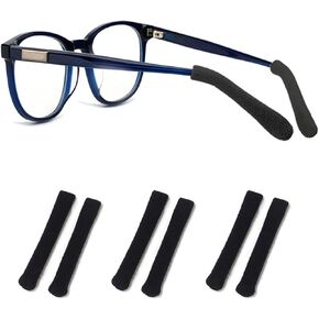 Soft Knitting Cotton Glasses Ear Cushion, Eyeglasses Temple Tips Sleeve, Non-Slip Comfortable Elastic