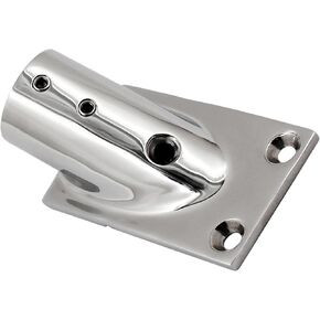 Heavy Dudy 316 Stainless Steel Boat Rectangular Base Marine Yacht Hand Rail Fitting Rail Tube Stanchion Base Column Accessories-1PACK