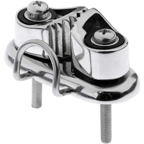 Stainless Steel Composite Cam Cleat 2 Row with Wire Flaired Leading Ring Suit for Marine Boat Cleat Accessories