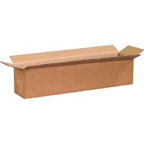 PARTNERS BRAND 18 x 4 x 4 Corrugated Cardboard Boxes, Long 18"L x 4"W x 4"H, Pack of 25 | Shipping, Packaging, Moving, Storage Box for Home or Business, Strong Wholesale Bulk Boxes